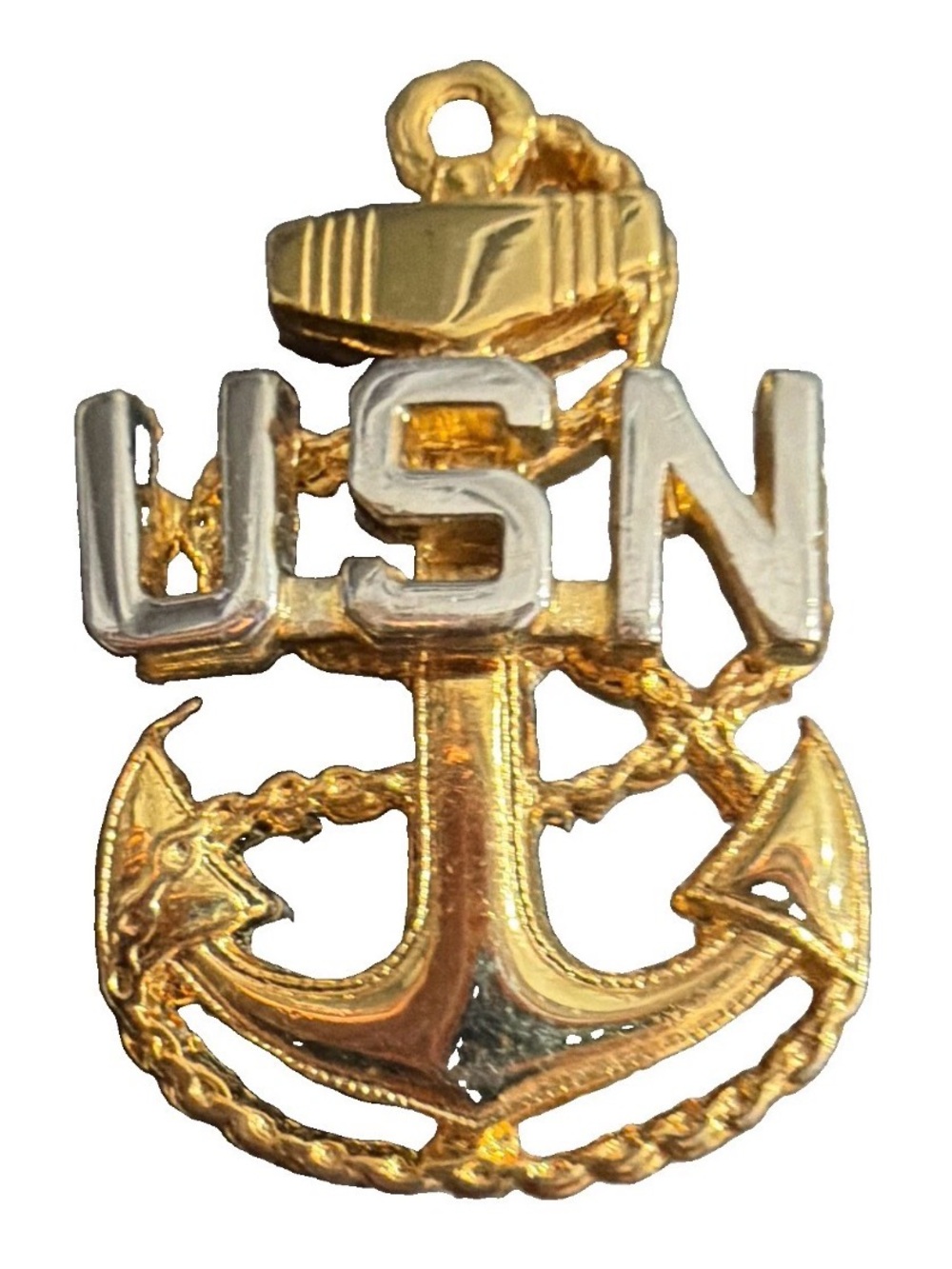 USN Gold Anchor Lapel Pin - Men Accessories